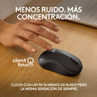 Logitech M240 Silent Ratón Bluetooth Inalámbrico 90% Más Silencioso Compacto y Cómodo - Negro