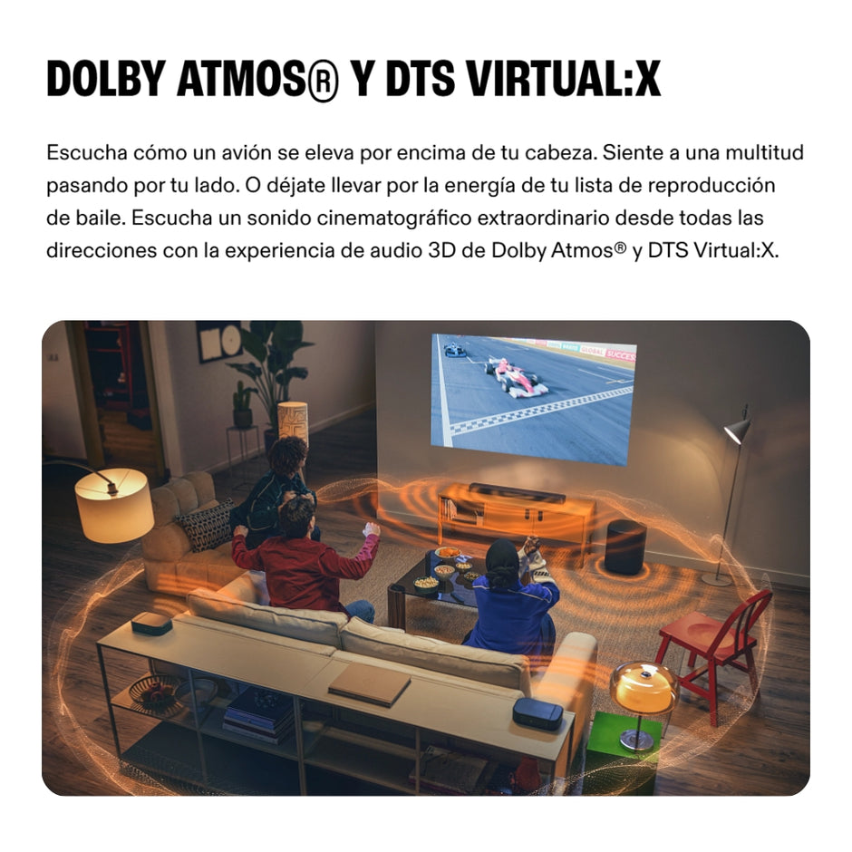 Barra de Sonido JBL BAR 800MK2 con 7.1 Canales 780W Dolby Atmos Parlantes Desmontables Subwoofer 10” Wi-Fi