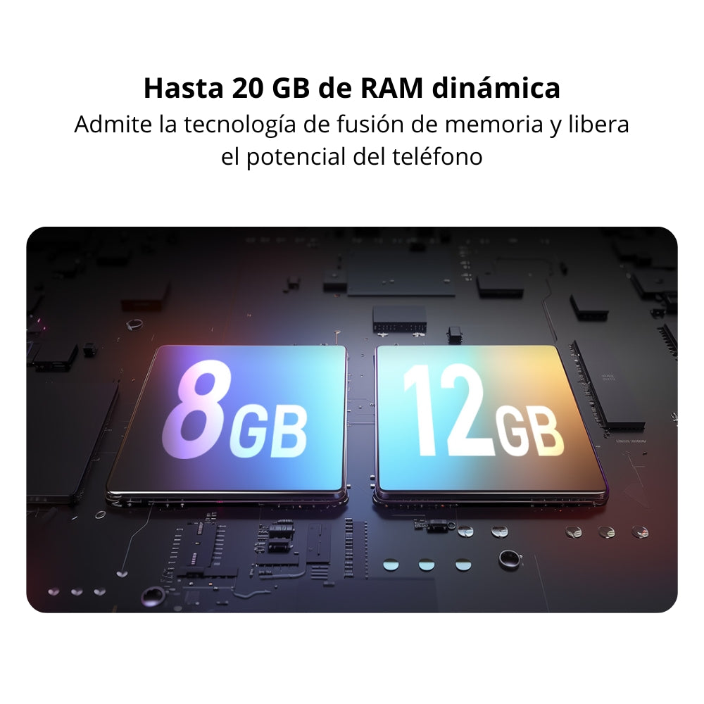 Celular Nubia Focus 2 5G Dual SIM IPS 6.7” HD+ 120Hz 256GB/8GB+12GB RAM Virtual 108MP AI 5000mAh - Blanco