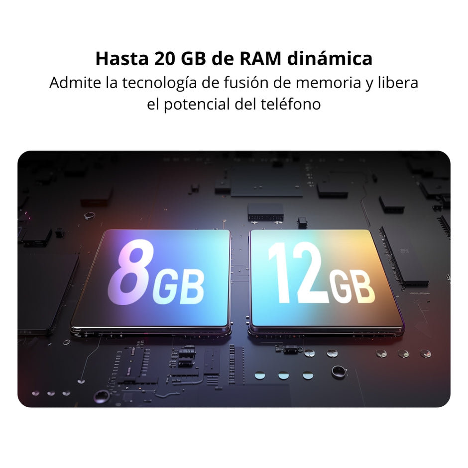 Celular Nubia Focus 2 5G Dual SIM IPS 6.7” HD+ 120Hz 256GB/8GB+12GB RAM Virtual 108MP AI 5000mAh - Blanco