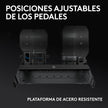 Pedales Simulador de Carreras Logitech G RS Pedals Sim Racing Presión Ajustable Chasis Acero Premium
