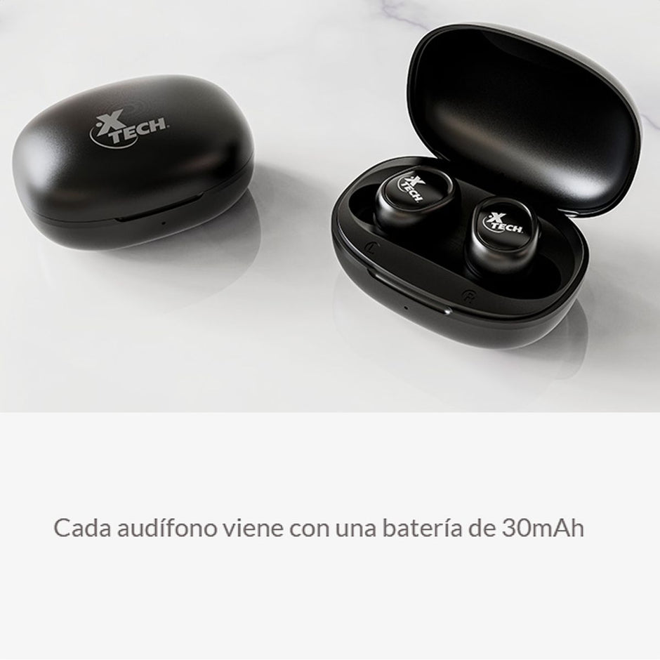Audífonos Inalámbricos Xtech XOUND XTH-701 TWS Bluetooth 5.1 con Micrófono y Estuche de Carga