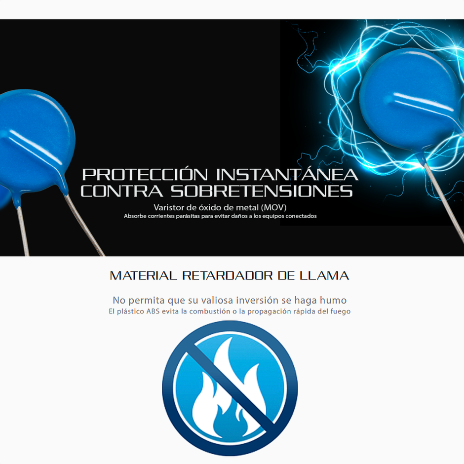 Regulador De Voltaje Forza Fvr-3001 De 3000va/1500w, 4 Tomas