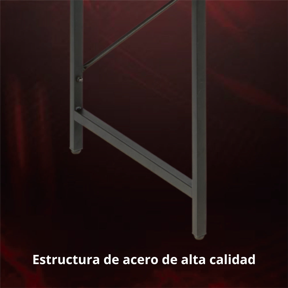 Escritorio Gamer TechGo MPCG-15 Compacto Superficie Texturizada 110cm*50cm Estantería Bolsa Organizadora