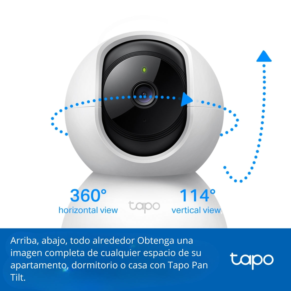 Cámara IP Wifi Robótica, TP-Link Tapo TC70 Full HD / Audio