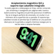 Batería Portátil Power Bank Belkin BoostCharge Pro 5000mAh MagSafe Qi2 Carga Rápida 15W y Stand - Negro