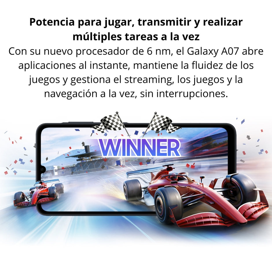 Celular Samsung Galaxy A07 Dual SIM, 6.7'' 64GB/4GB 50MP IP54 5000mAh, Verde