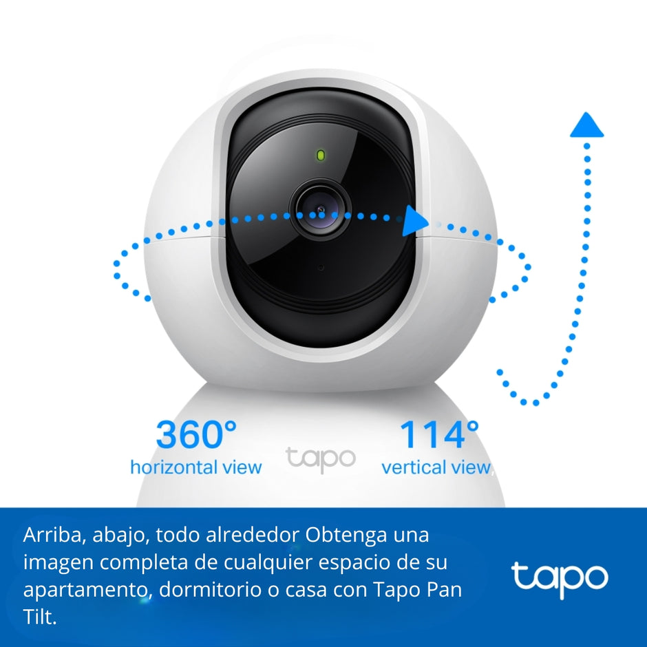 Cámara Ip Wifi Robótica Alarma 3mp Audio, Tp-link Tapo TC71
