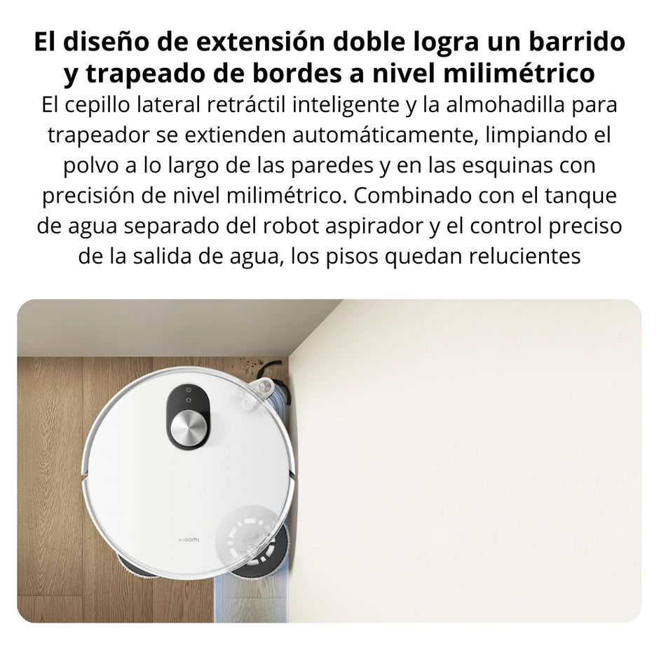 Aspiradora Robot Xiaomi Robot Vacuum 5 20000Pa Base Omni Autolavado Mopa Extensible Radar dToF Retráctil