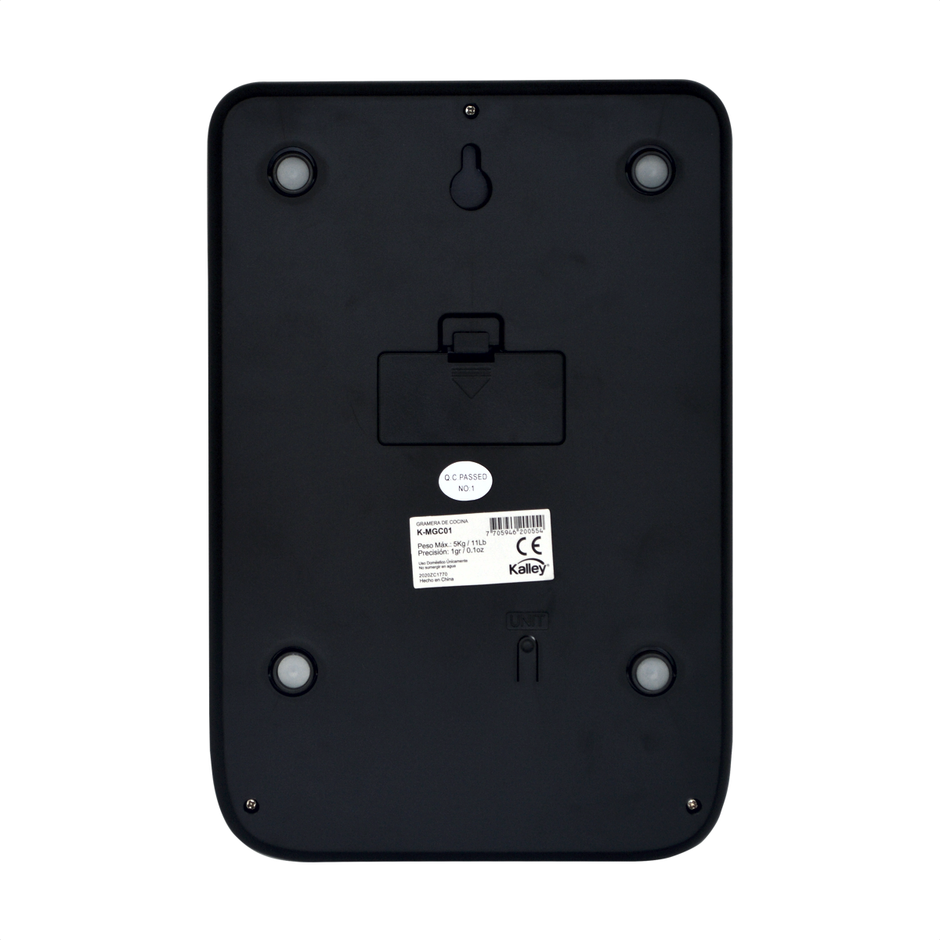 Gramera Balanza De Cocina Kalley, 1g A 5kg, Garantía 2 Años