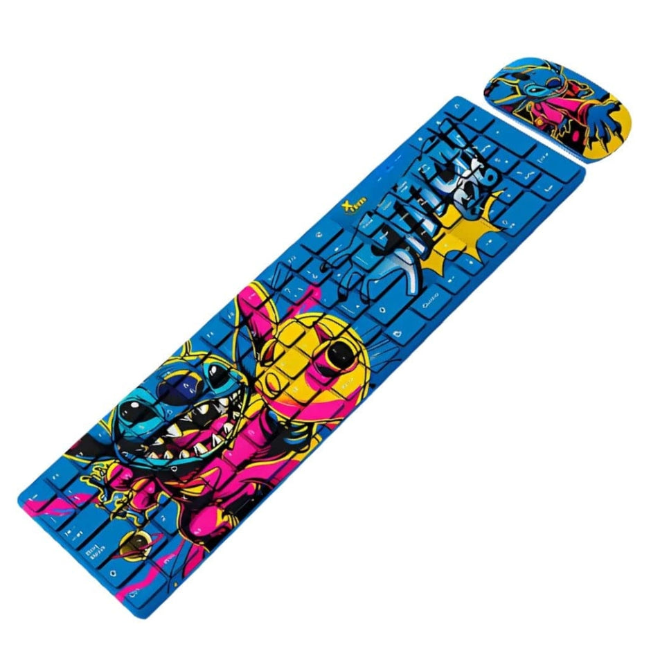 Combo Inalambrico Teclado y Mouse Xtech XTK-D312ST Edicion Stitch