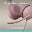 Audífonos Diadema Profesional Logitech Zone Wireless 2 ES Bluetooth ANC Híbrida Adaptativa - Rosado