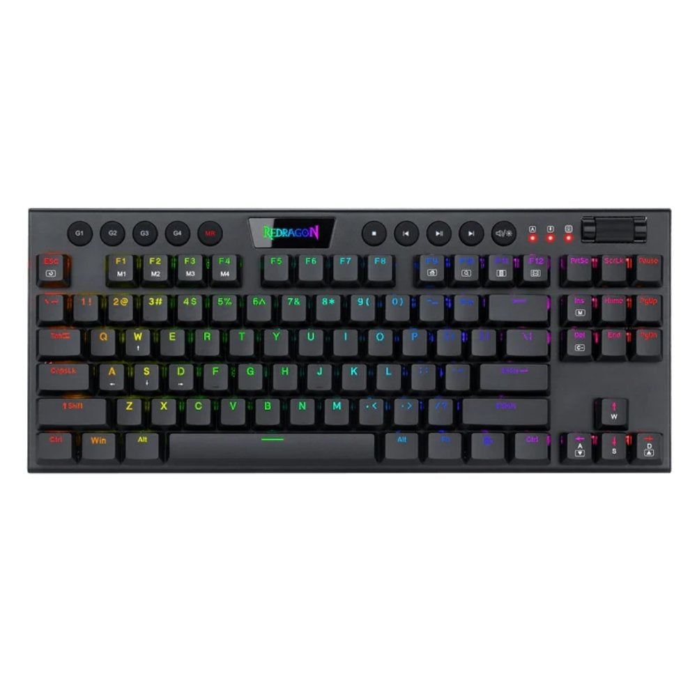 Teclado Gamer Mecanico Redragon Horus TKL Alambrico Bajo Perfil Switch Red - Negro