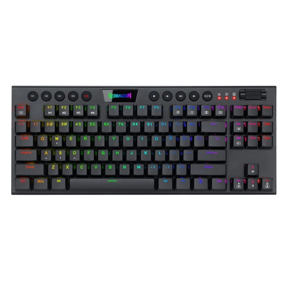 Teclado Gamer Mecanico Redragon Horus TKL Alambrico Bajo Perfil Switch Red - Negro