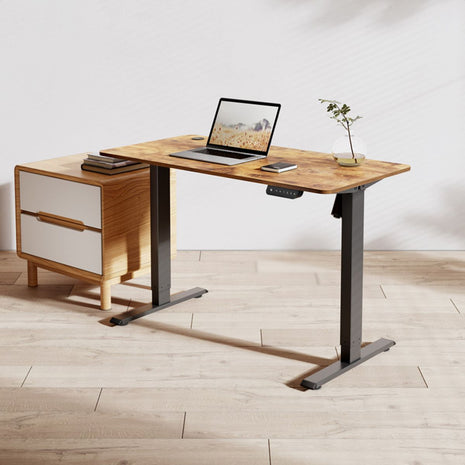 Escritorio Eléctrico de Altura Ajustable TechGo DMTB-01-NE, Diseño Ergonómico y Moderno, Negro