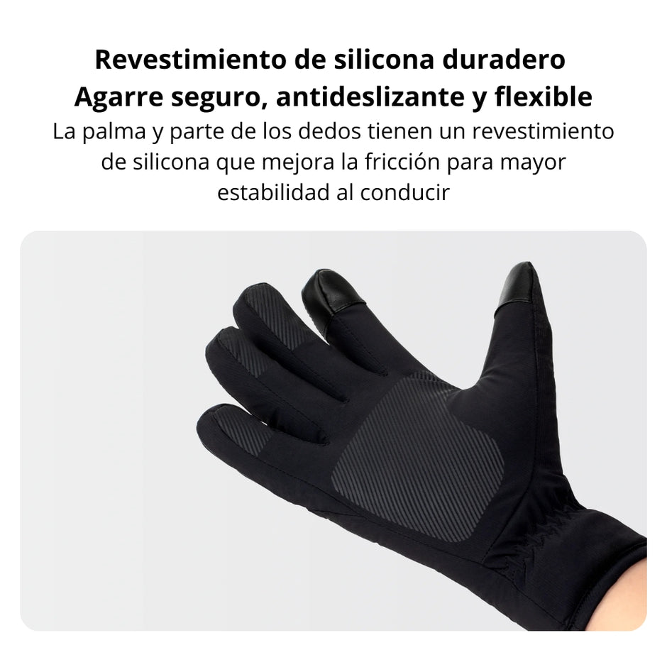 Guantes Térmicos Xiaomi Electric Scooter Riding Gloves Impermeables Antideslizantes Táctiles Talla L - Negro
