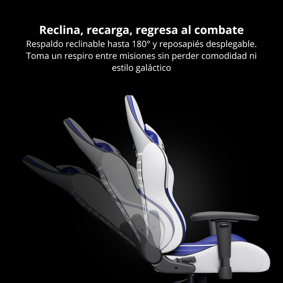 Silla Gamer Profesional Primus Thronos 103T R2-D2 Edición Especial Star Wars Ergonómica Reclinable 2D