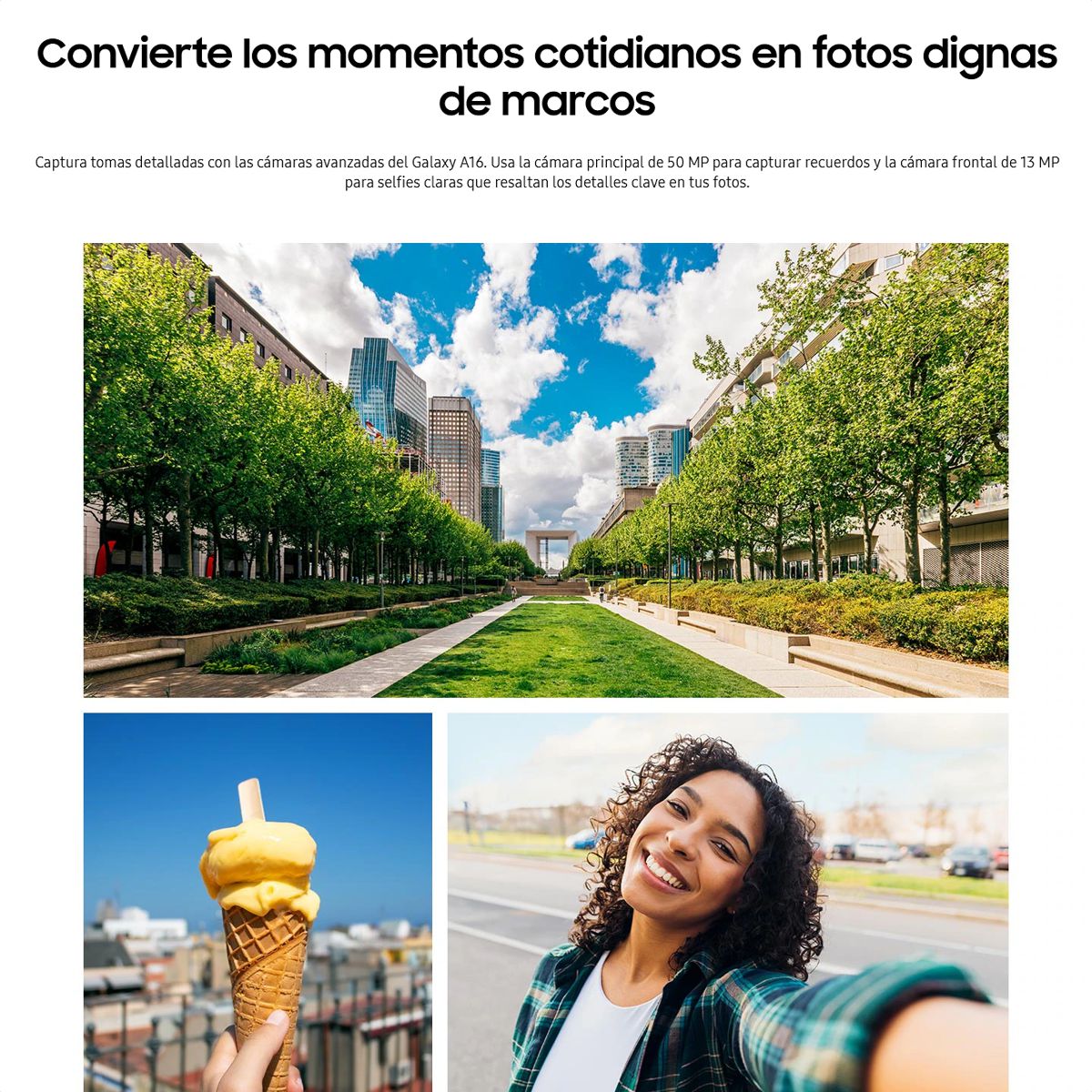 Celular Samsung Galaxy A16 4G Dual SIM Super AMOLED 6.7” 90Hz 128GB/4GB 50MP IP54 5000mAh/25W - Gris