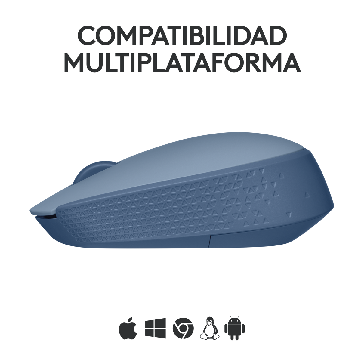 Combo Mouse Inalámbrico Logitech M170 + Mouse Pad Studio Series - Gris Azulado