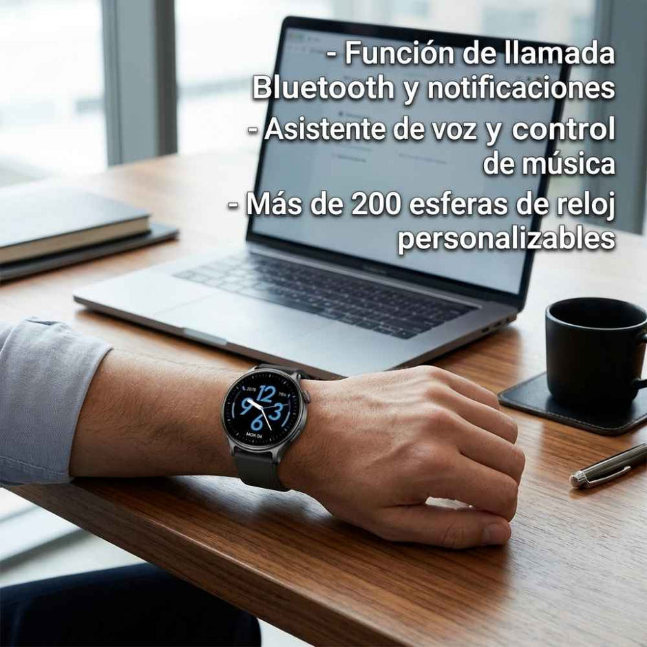 Reloj Inteligente Smartwatch XKIM GTX1 Llamadas Bluetooth 5.3 TFT 1.46” 360x360px 300mAh Caja Metal IP68