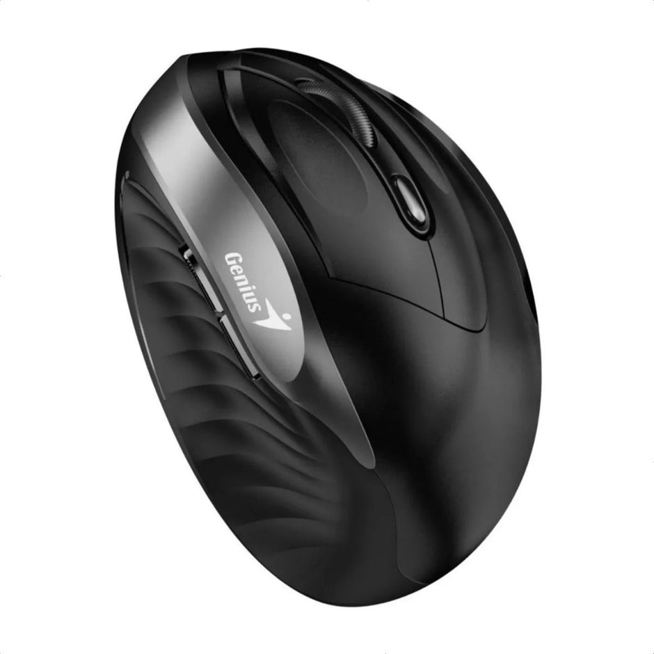 Mouse Vertical Genius Ergo 8250s Inalámbrico 6 Botones, Gray Silver