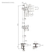 Soporte Escritorio Techgo SPM-1125 Doble Monitor Vertical 17-32