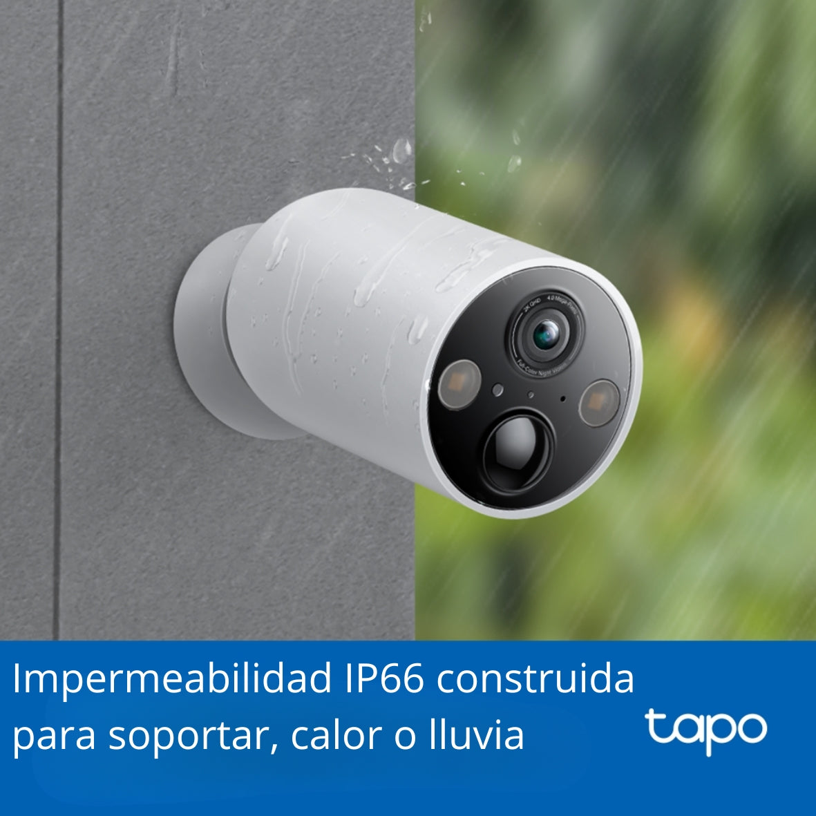 Cámara IP WiFi TP-Link Tapo TC85 Inteligente para Exterior con Batería Recargable y Detección IA Avanzada IP66