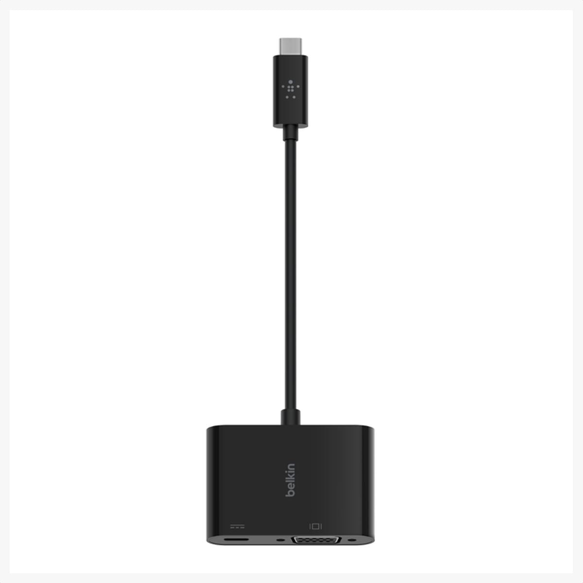 Adaptador Belkin AVC001btBK USB‑C a VGA con Carga Power Delivery 60W Full HD 1080p