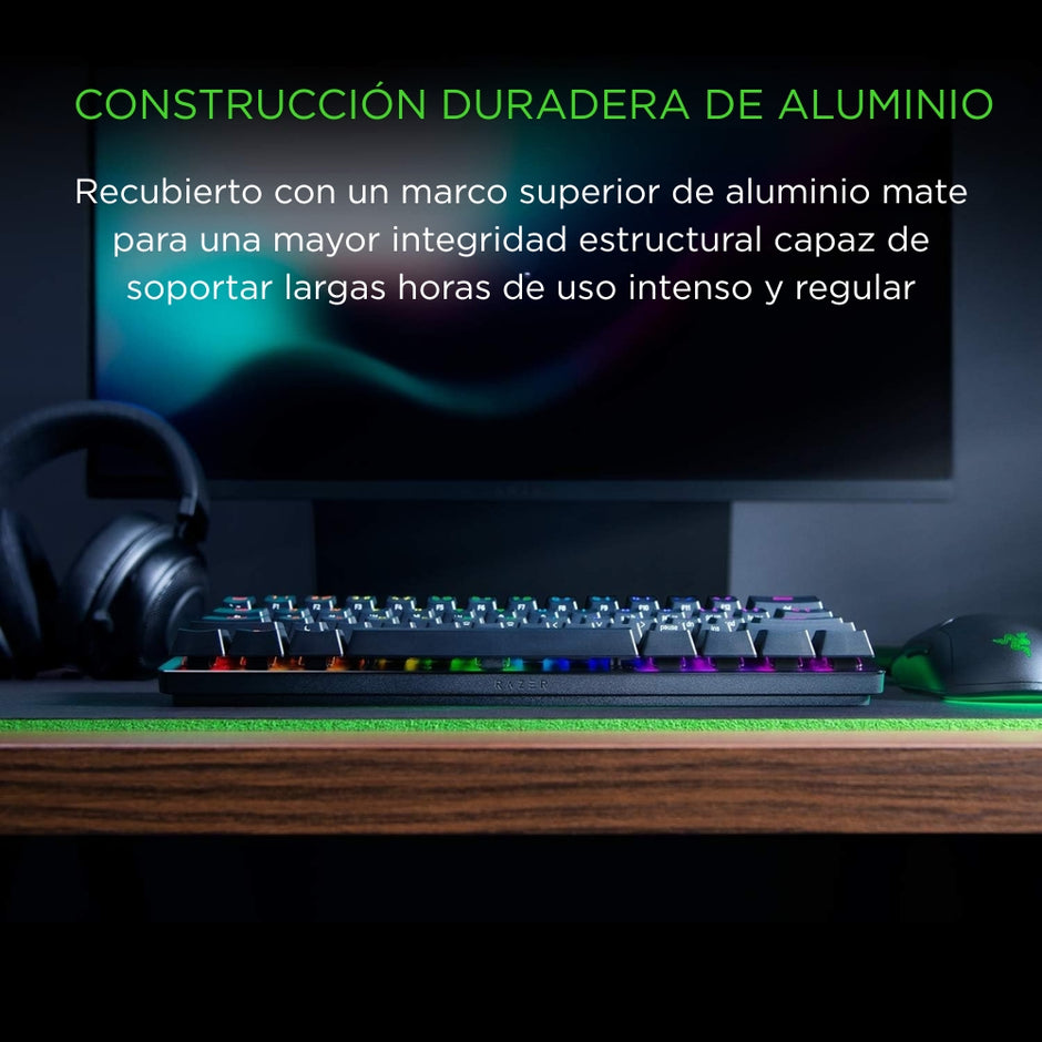 Razer Huntsman Mini, Teclado Gamer 60%, Chroma Rgb, Español ES - Negro
