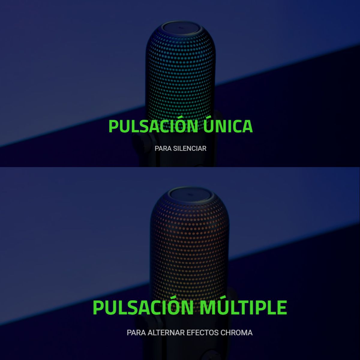 Micrófono Razer Seiren V3 Chroma USB RGB 96kHz 24bit Supercardioide para Streaming Profesional Blanco