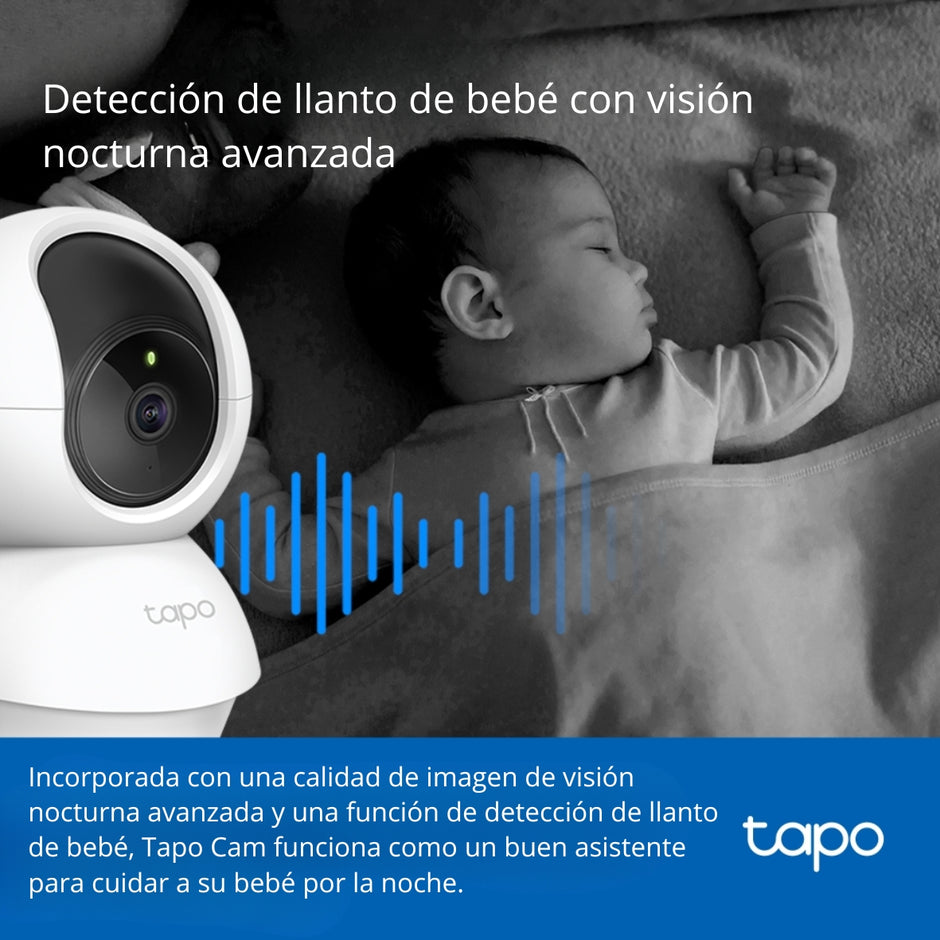 Cámara Ip Wifi Robótica Alarma 3mp Audio, Tp-link Tapo TC71