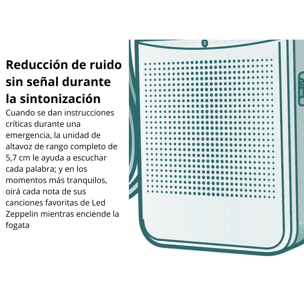 Radio Portátil de Bolsillo Panasonic RF-P50D AM/FM Sintonizador Digital AFC Indicador LED Altavoz - Plata