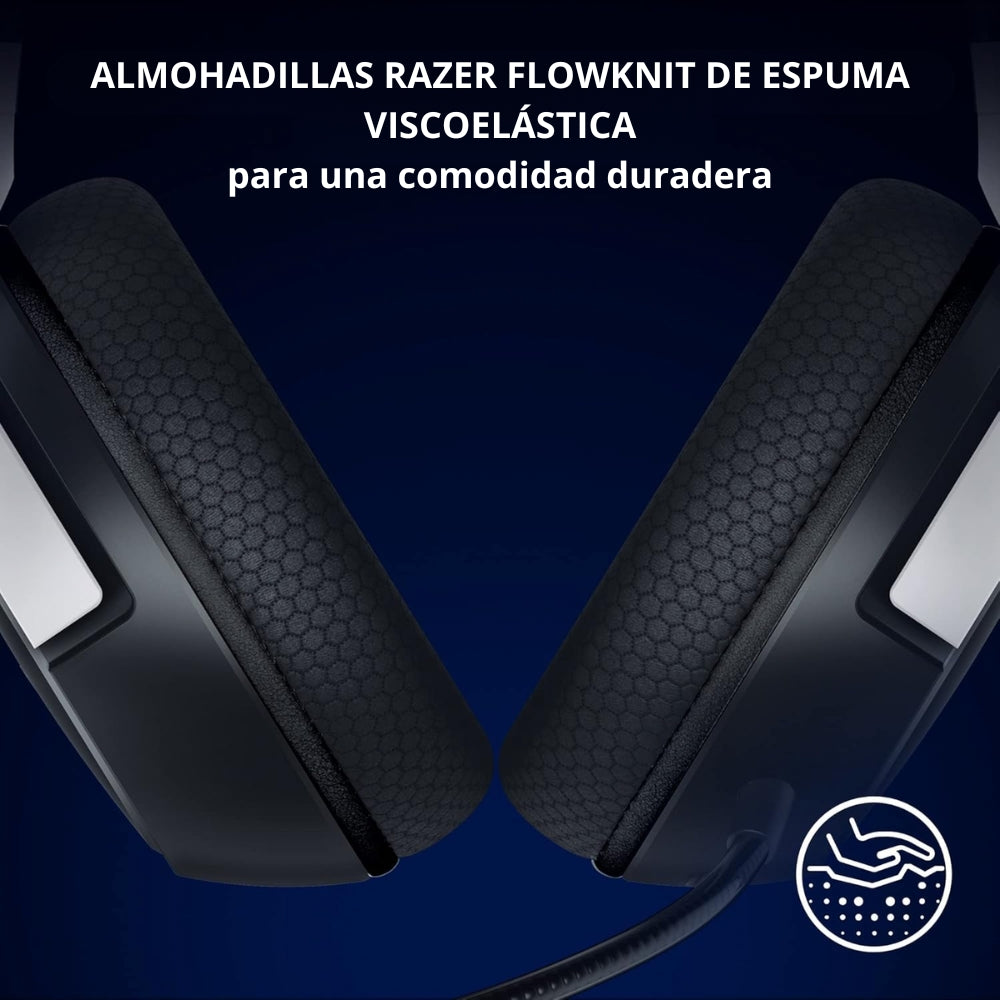Audífonos Gamer Inalámbricos Razer Kaira HyperSpeed PS5 y PC Bluetooth y dongle 2.4GHz 30H Batería