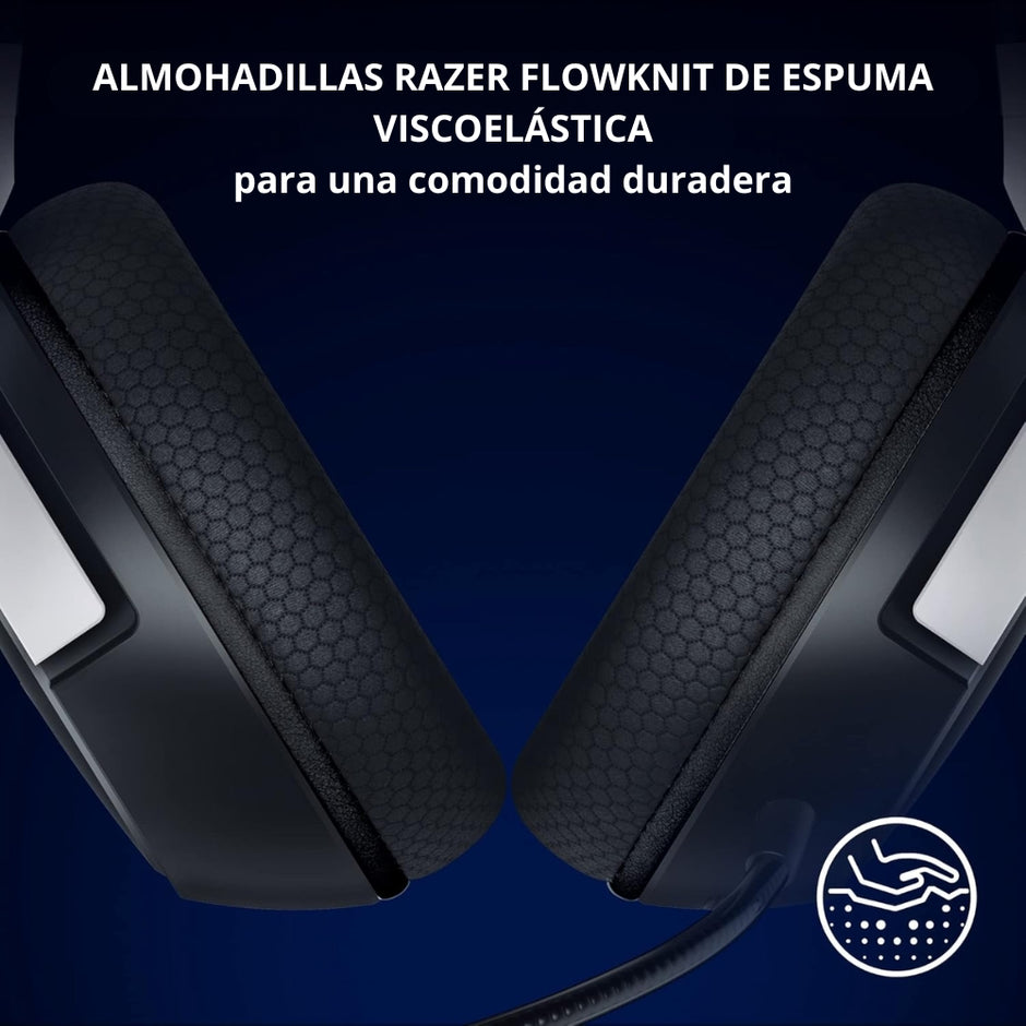 Audífonos Gamer Inalámbricos Razer Kaira HyperSpeed PS5 y PC Bluetooth y dongle 2.4GHz 30H Batería