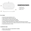 Base De Carga Inalámbrica Dual Qi 10w Belkin Boostcharge WIZ002TTWH Blanco