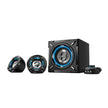 Sistema De Sonido Gamer Genius SW-G2.1 1000 26W Luz Led Azul - Negro