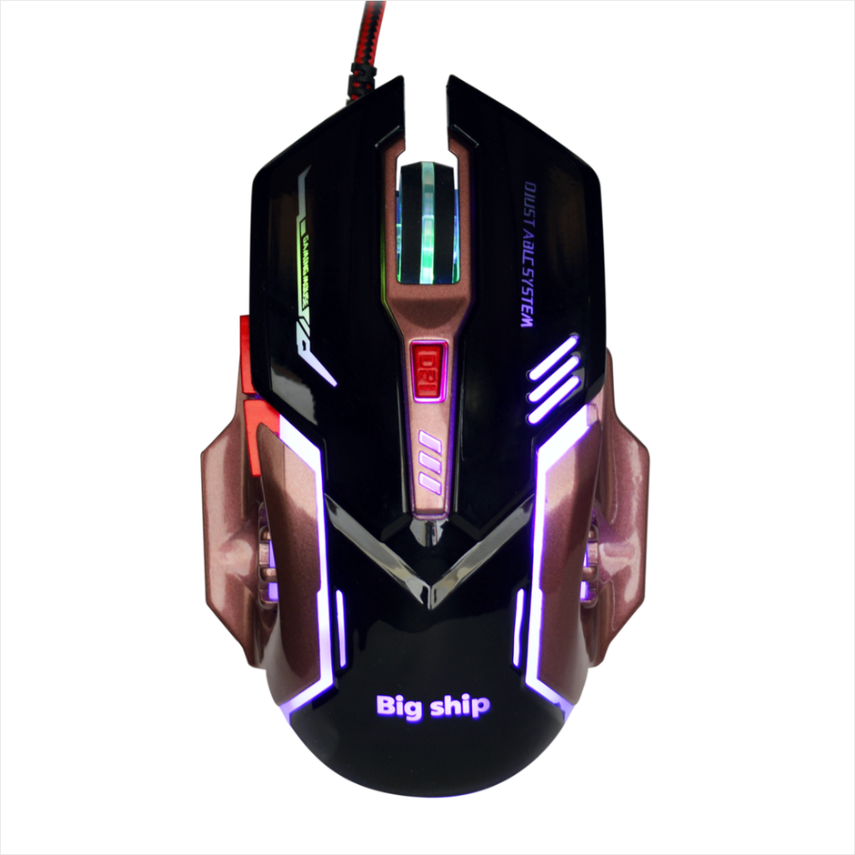 Mouse Gamer Usb 7 Botones Star Tec G6, 800/1200/1600/2400dpi N3