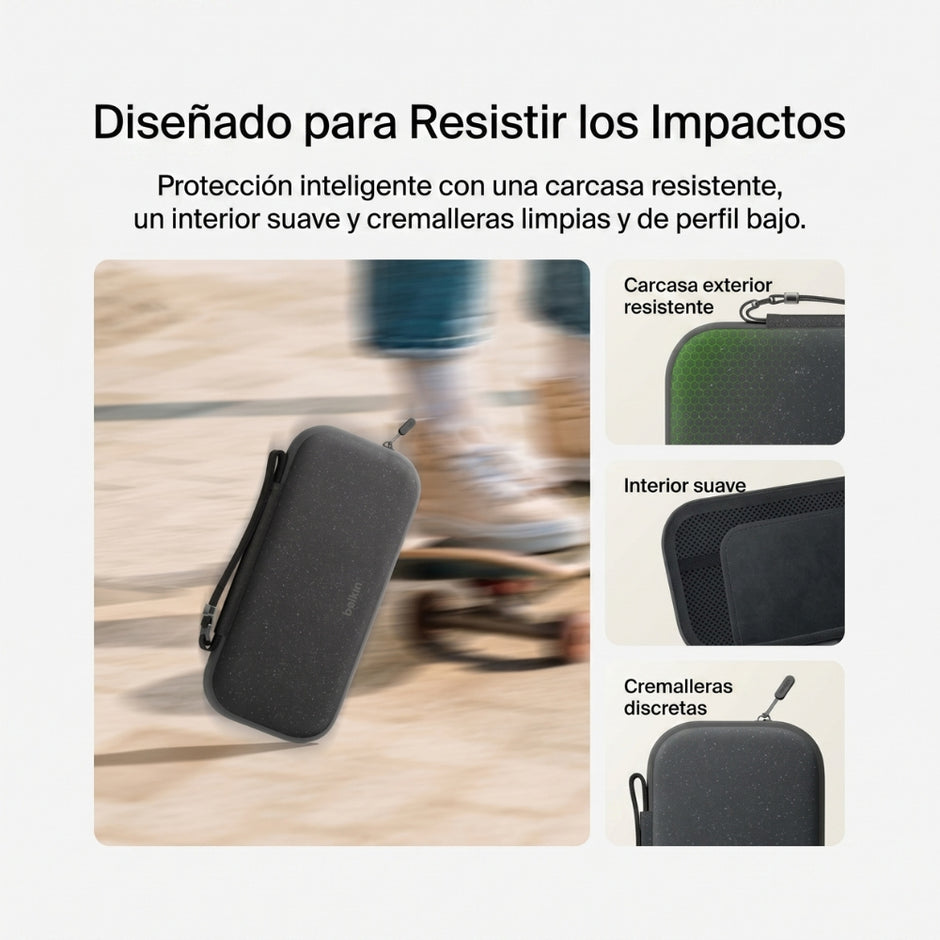 Estuche para Nintendo Switch 2 Belkin ENA002FQCH Compartimento Porta Tarjetas de 12 Juegos y Airtag