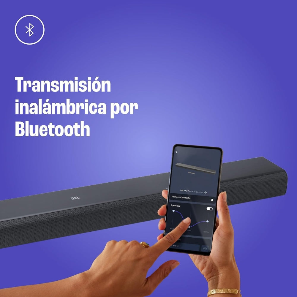 Barra de Sonido JBL Cinema SB510 Subwoofer Integrado 3.1 Canales 200W Dolby Audio HDMI + Soportes Pared