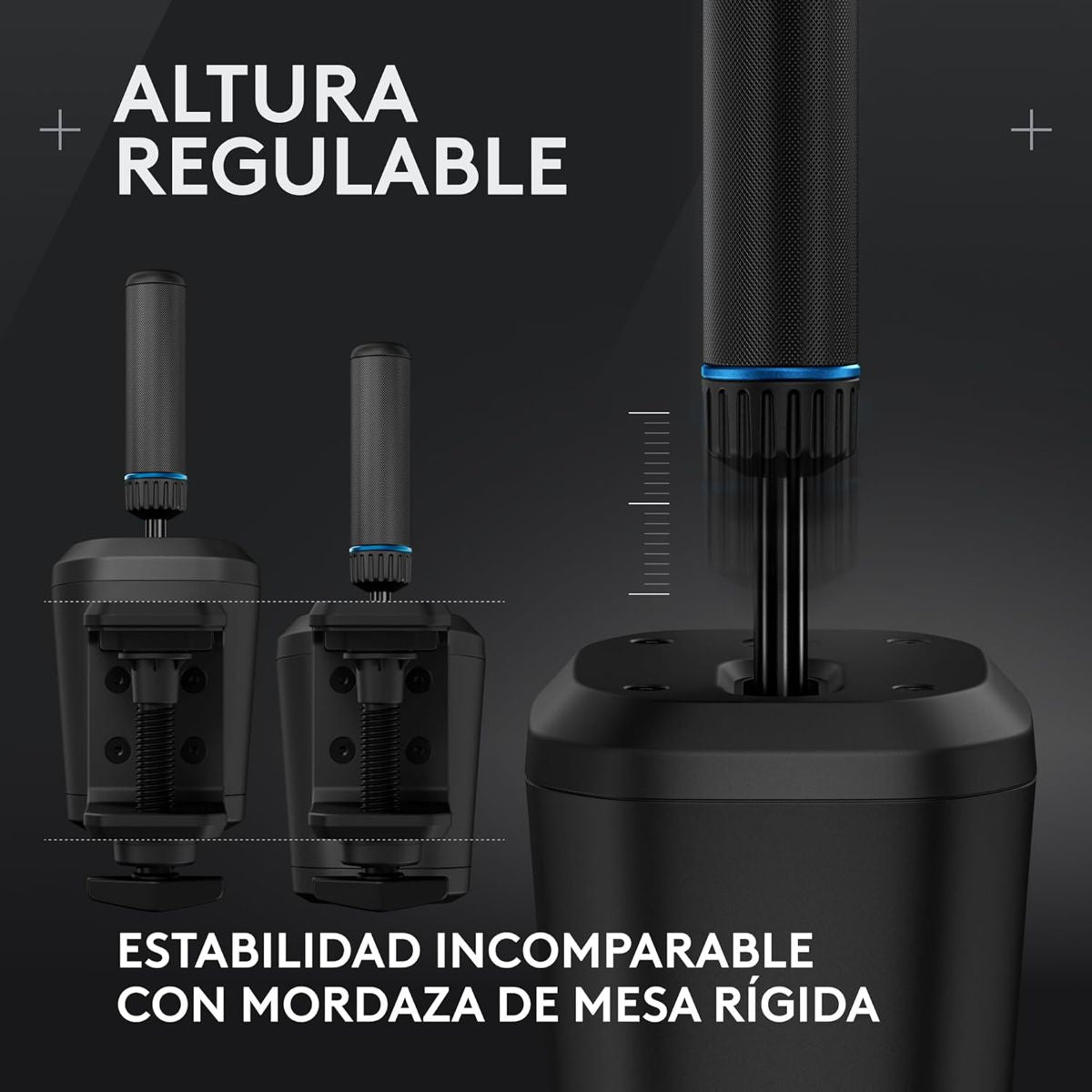 Palanca De Cambios & Freno De Mano Para Timones Logitech Rs Color Negro