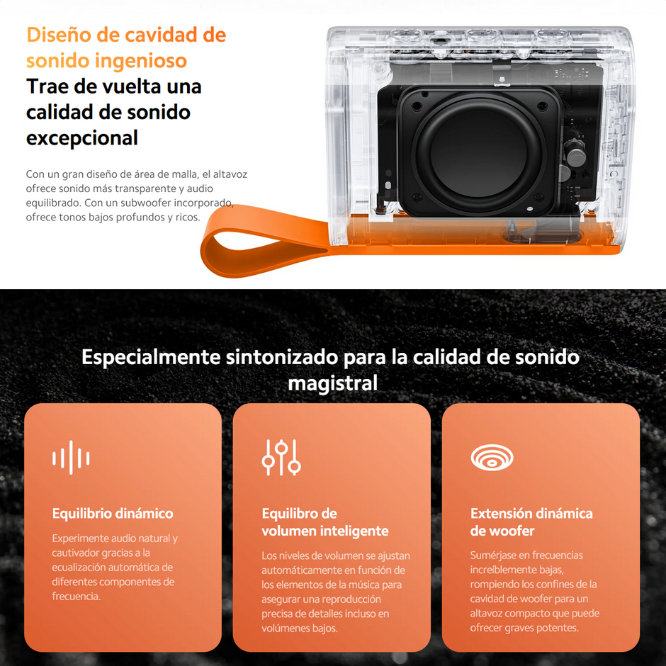 Xiaomi Sound Pocket, Parlante Inalámbrico Portátil IP67 TWS - Rosa