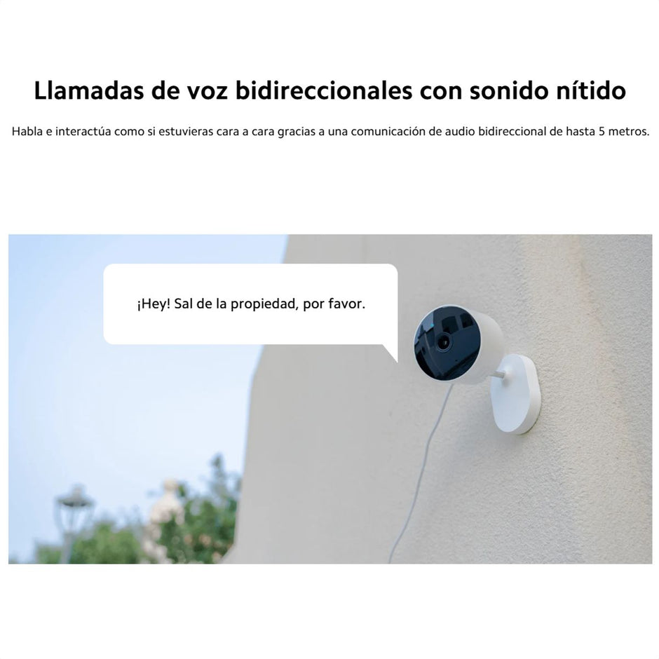 Cámara Seguridad Xiaomi AW200 Exterior IP65 1080P Visión Nocturna Color Audio Bidireccional + Memoria Micro SD 64GB
