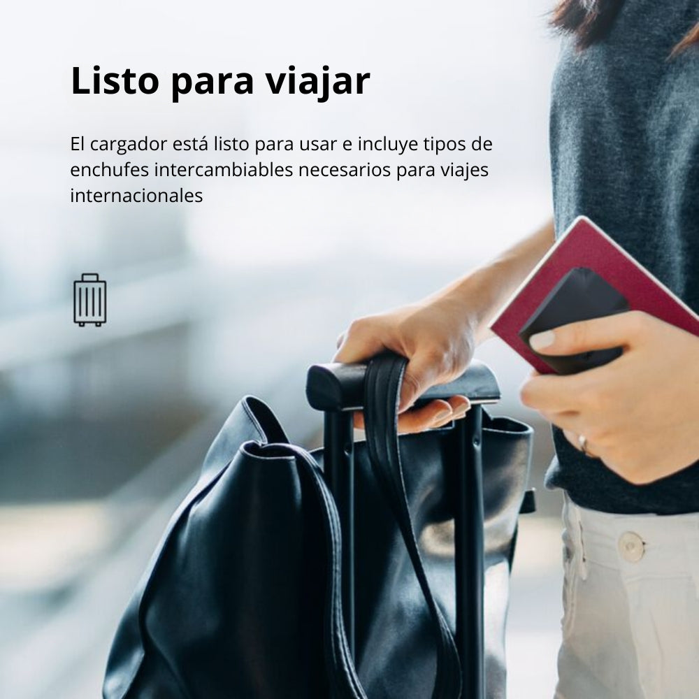 Cargador de Pared Belkin BPZ003dqBK USB-C PD 25W y USB-A + Power Bank 5000mAh Híbrido 2 en 1