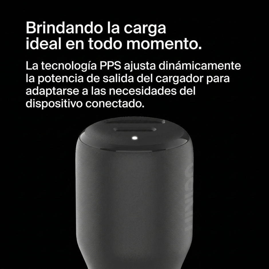 Cargador de Carro Belkin CCB005btBK USB-C USB-A 42W con Carga Rápida para iPhone y Android