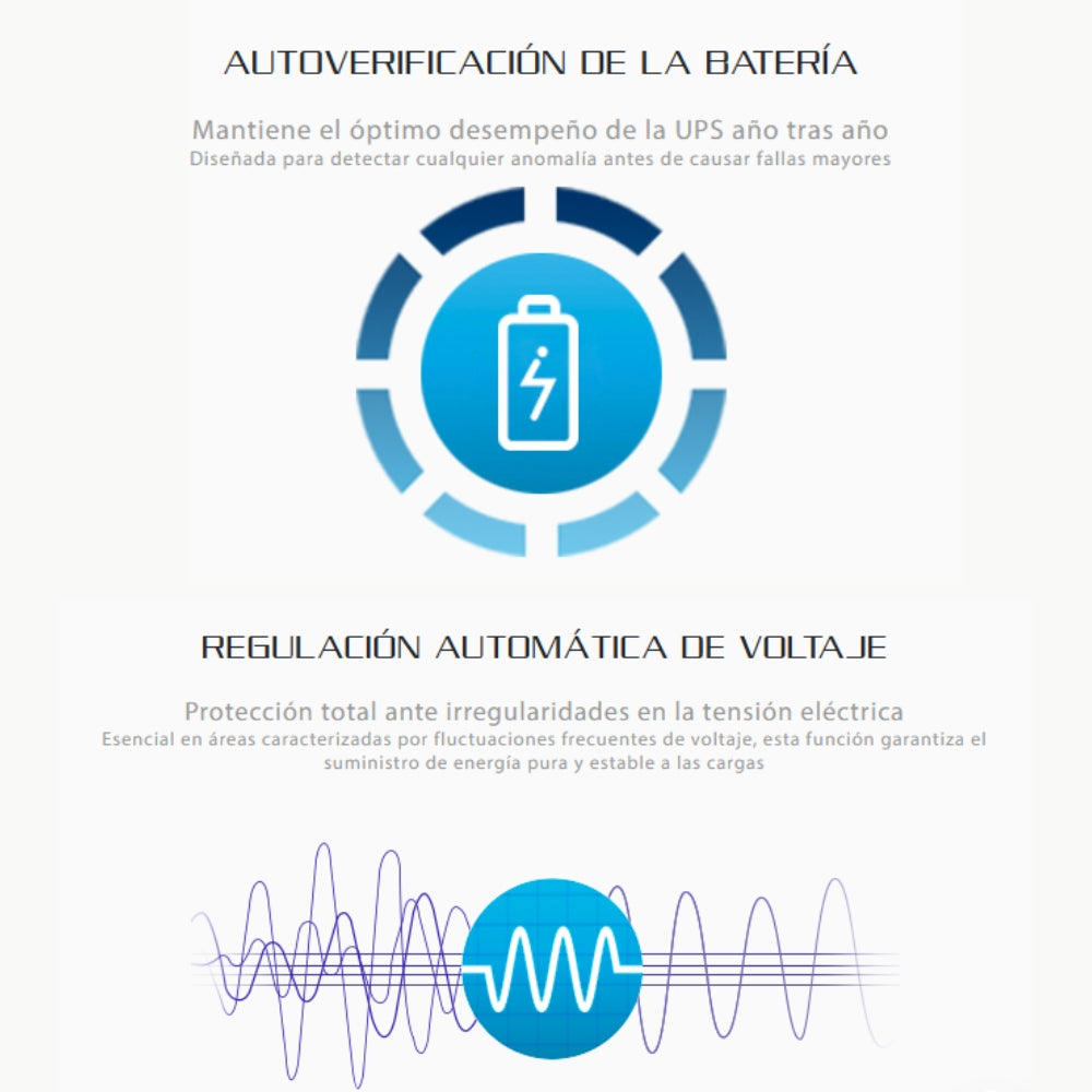 Ups Interactiva Forza NT-1801PRO 1800VA/900W 10 Tomas Protección Sobretensión Regulación AVR LED