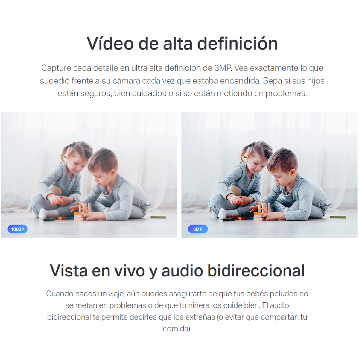 Cámara WiFi TP-Link Tapo C210 360° 2K 3MP Visión Nocturna Seguimiento Automático y Compatible con Alexa + Micro SD 256GB