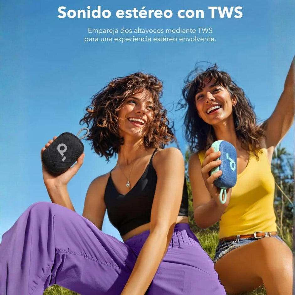 Parlante Bluetooth Soundcore Select 4 Go Protección IP67 Sumergible 5W Batería 20h Correa de Mano - Morado