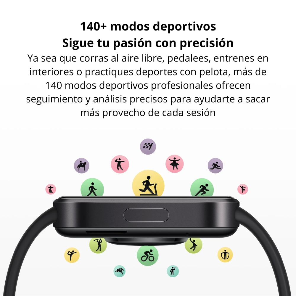 Smartwatch Xiaomi Redmi Watch 6 Active Pantalla AMOLED 1.85” Llamadas Bluetooth 140 Sports IP68 - Plata