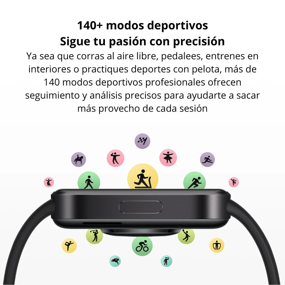Smartwatch Xiaomi Redmi Watch 6 Active Pantalla AMOLED 1.85” Llamadas Bluetooth 140 Sports IP68 - Plata
