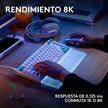 Teclado Gamer Mecanico Logitech G512 X 75 Switch Tactil + Reposamuñecas Logitech Palm Rest - Blanco